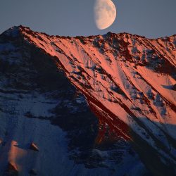Moonrise Over King Mountain, Alaska, by David Marr